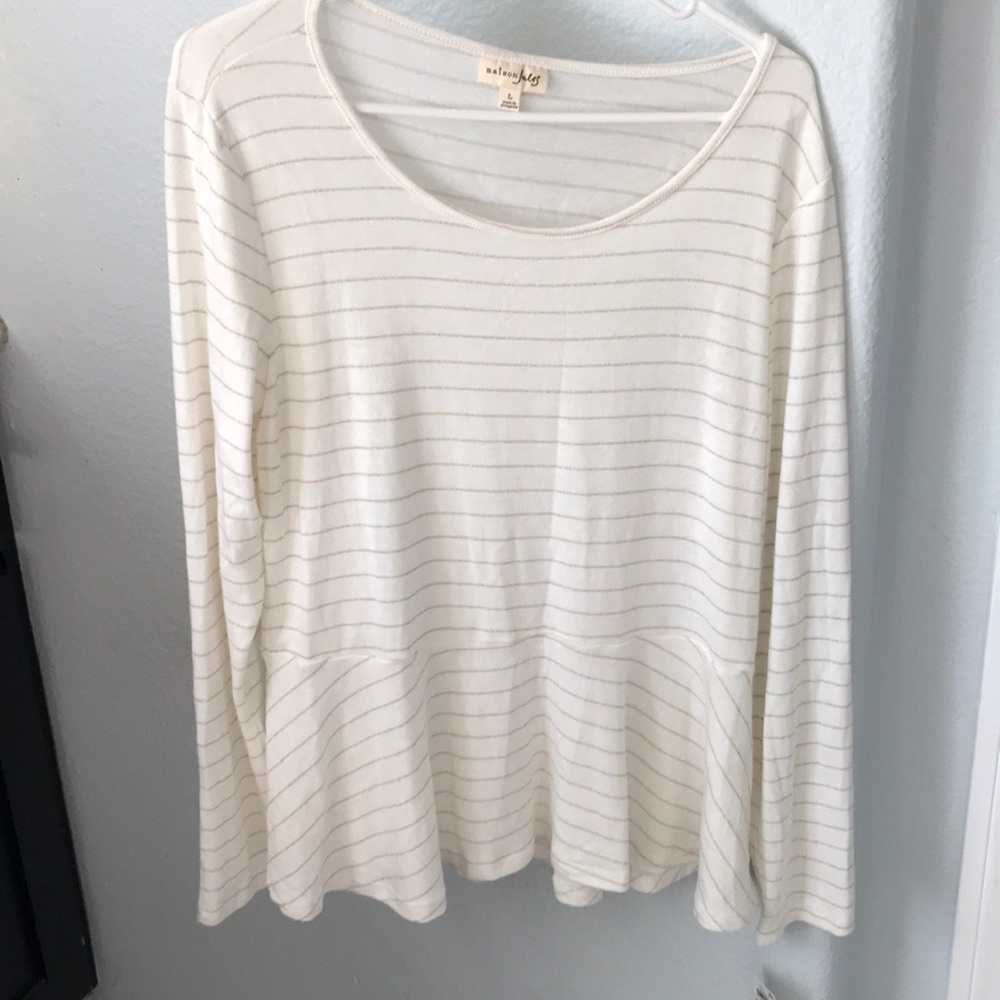 Peplum sweater blouse